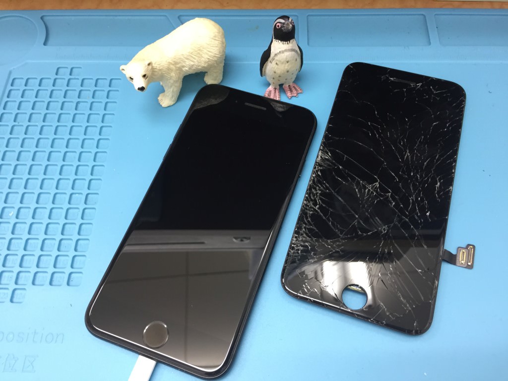 iPhone 7 画面ガラス割れ
