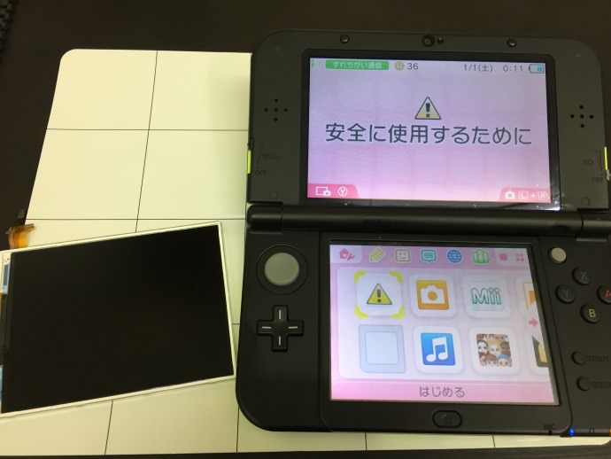 New 3DS LL 下画面修理