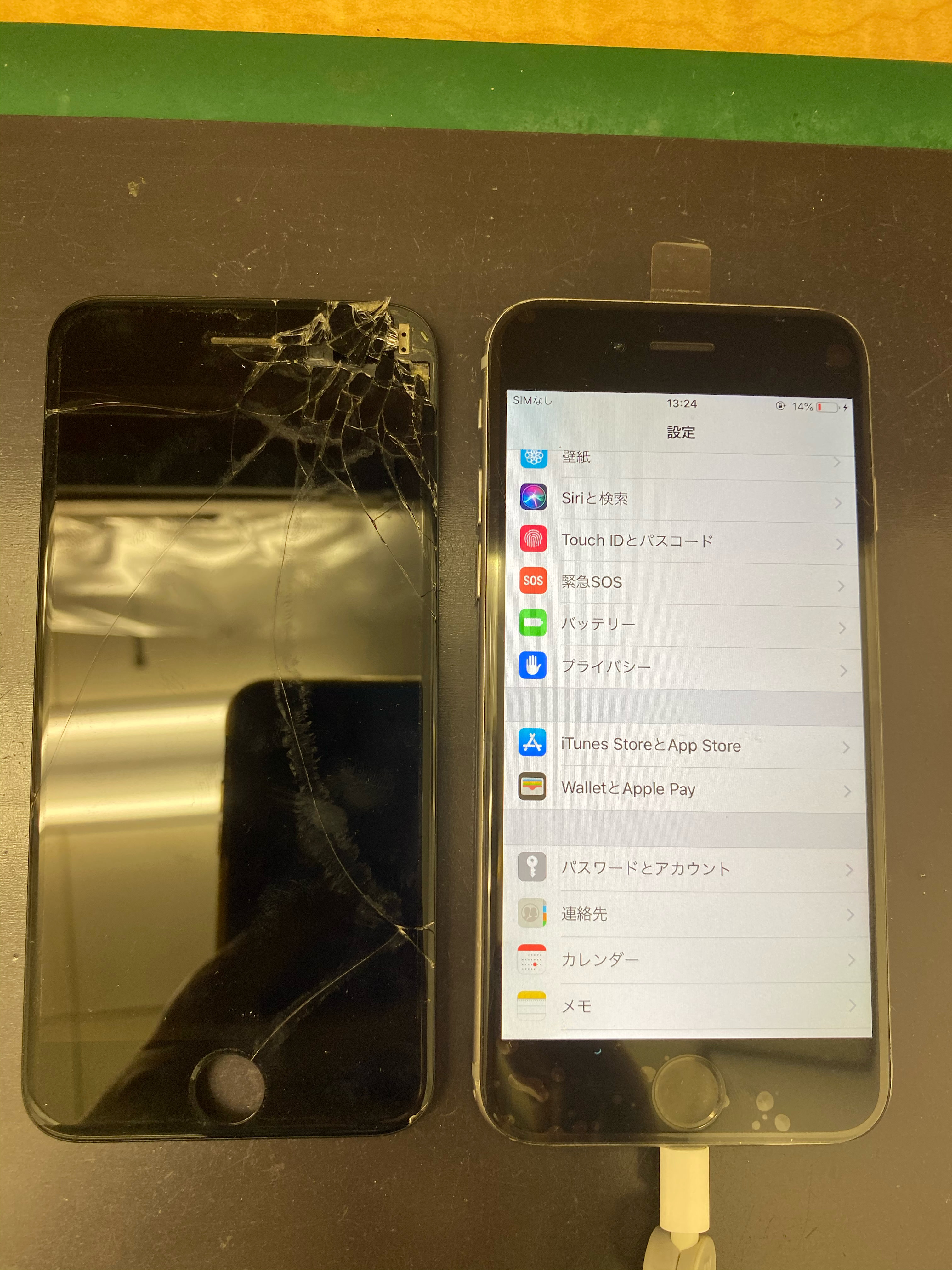 画面が割れたまま使い続けたiphone 6sが突然画面真っ暗で使用不可に 画面交換でまだまだ現役で使用可能です スマホスピタル和歌山