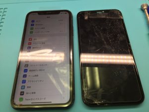 iPhone 11画面修理後