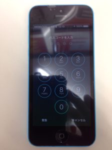 修理後のiphone 5C(アイフォン ファイブシー)