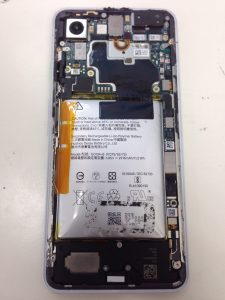 ワイヤレス充電コイルを外した状態