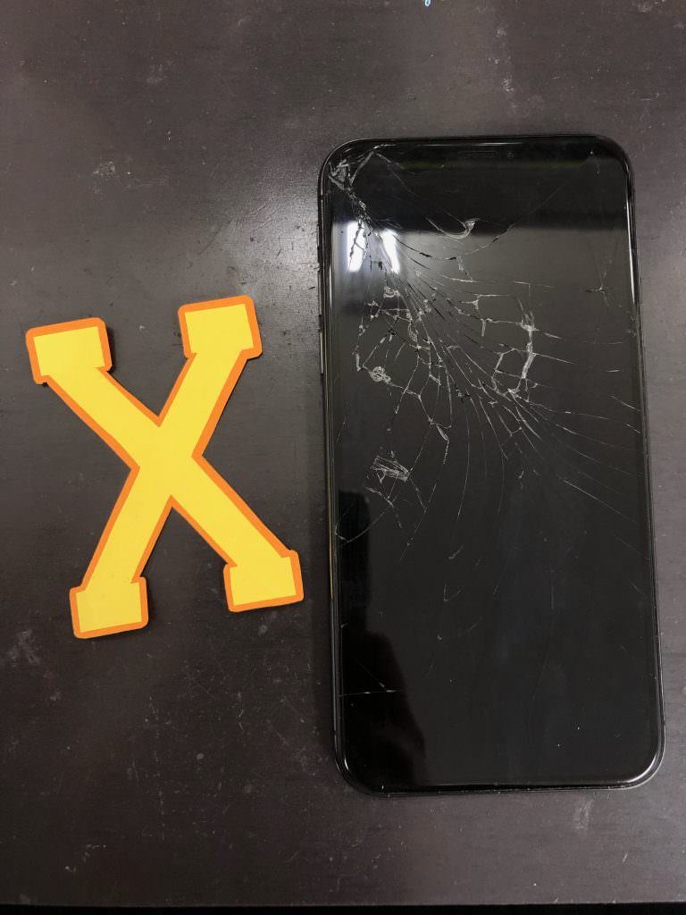 iPhoneX 画面交換 修理前