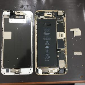 iPhone6s Plus（A1634、A1687、A1699）　画面割れ　電源入らない　iPhone・スマホ修理のスマホスピタル熊本下通店