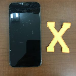 iPhoneX 画面割れ 画面交換 スマホスピタル熊本下通店