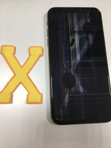 iPhone X/画面交換修理前