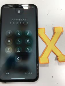 iPhone X/ 画面交換修理後