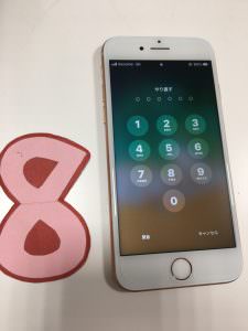 iPhone8 画面交換修理後