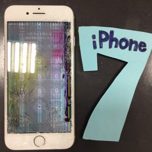 iPhone7/画面交換修理前 スマホスピタル熊本下通店