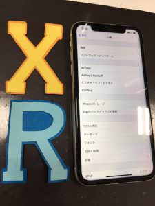 iPhone XR 画面交換修理後