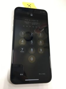 iPhoneX 画面割れ ガラス割れ 画面交換 画面展開