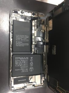 iPhoneX バッテリー交換 画面展開 