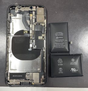 iPhoneX 膨張 電池 バッテリー交換