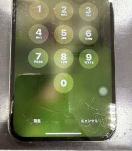 iPhone12ProMax/画面割れ部分(下)