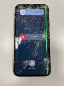 iPhoneX 画面交換修理 画面割れ スマホスピタル熊本下通店