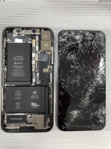 iPhoneX 画面交換修理 画面割れ スマホスピタル熊本下通店