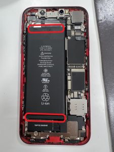 iPhoneXR　バッテリー交換３