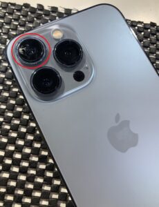 iPhone13Pro, カメラレンズ割れ, カメラレンズ交換修理, iPhone修理, スマホスピタル熊本下通店