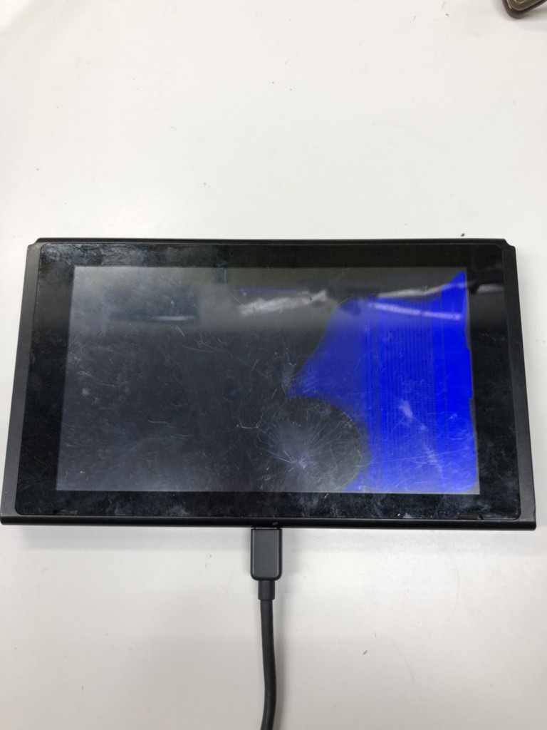 ニンテンドーSwitch 液晶交換 スマホスピタル鹿児島店 before