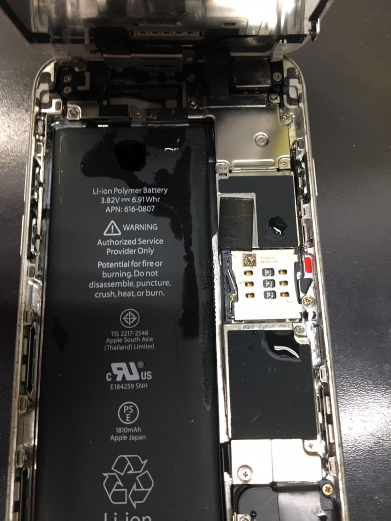 iPhone 6 水没復旧　スマホスピタル鹿児島店