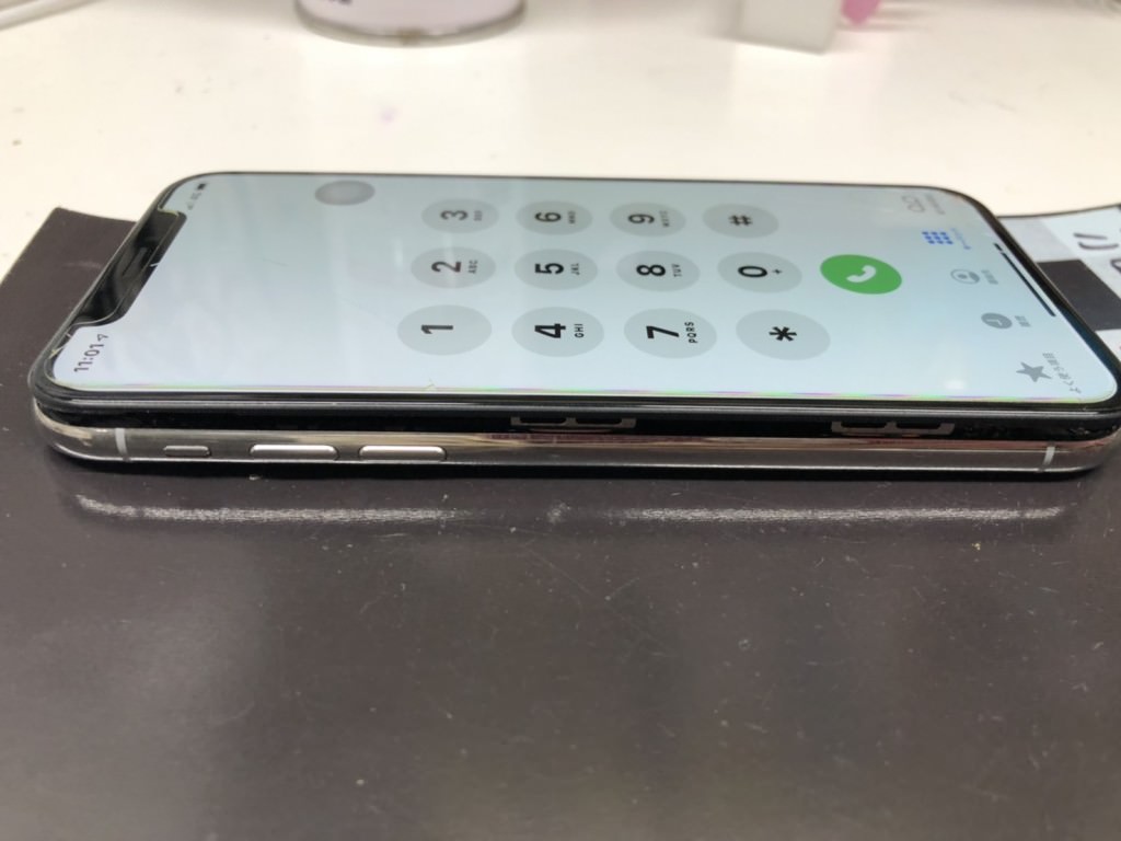 iPhone X バッテリー交換　before　スマホスピタル鹿児島店