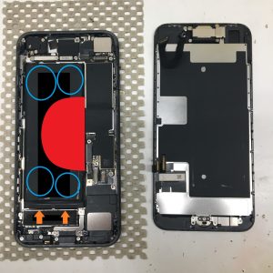 iPhone8　バッテリー交換修理　スマホスピタル鹿児島店