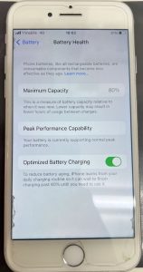 iPhone8 バッテリー交換修理前 スマホスピタル佐賀駅前店