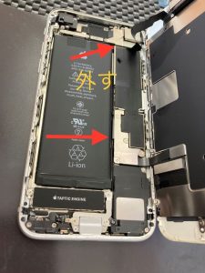 iPhone8 バッテリー交換画面展開 スマホスピタル佐賀駅前店