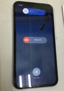 iPhoneXR　画面交換修理　スマホスピタル佐賀駅前店