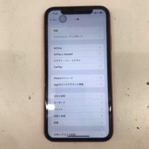 iPhoneXR　バッテリー交換修理　スマホスピタル佐賀駅前店