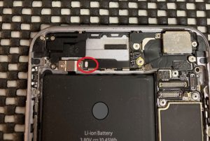 iPhone6sPlus 画面交換修理 水没反応確認 スマホスピタル佐賀駅前店