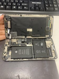 京都洛南イオンiPhoneX水没復旧作業