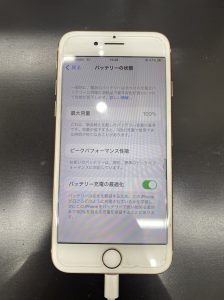 iPhone7バッテリー交換後