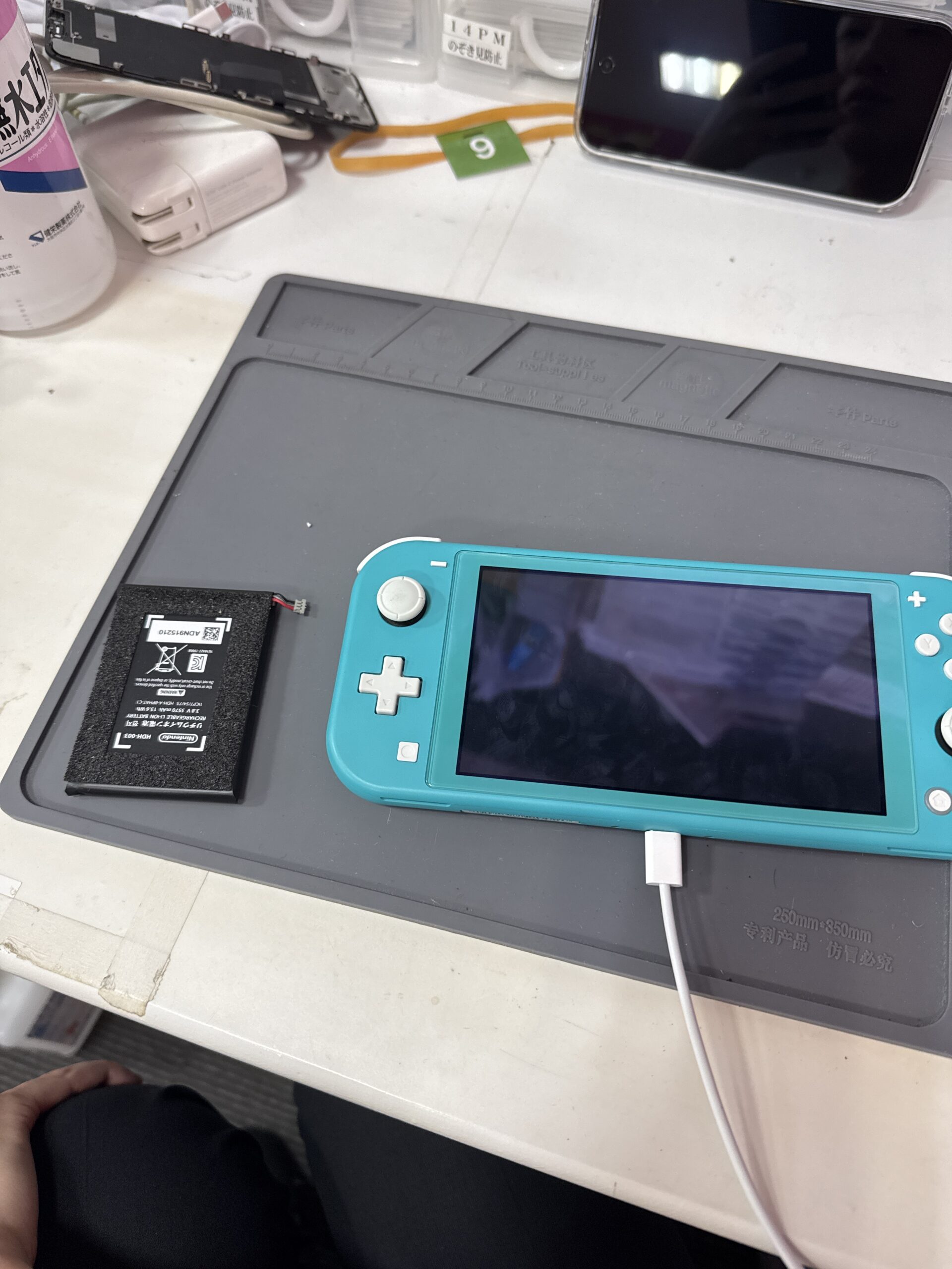 修理後(バッテリ交換完了)